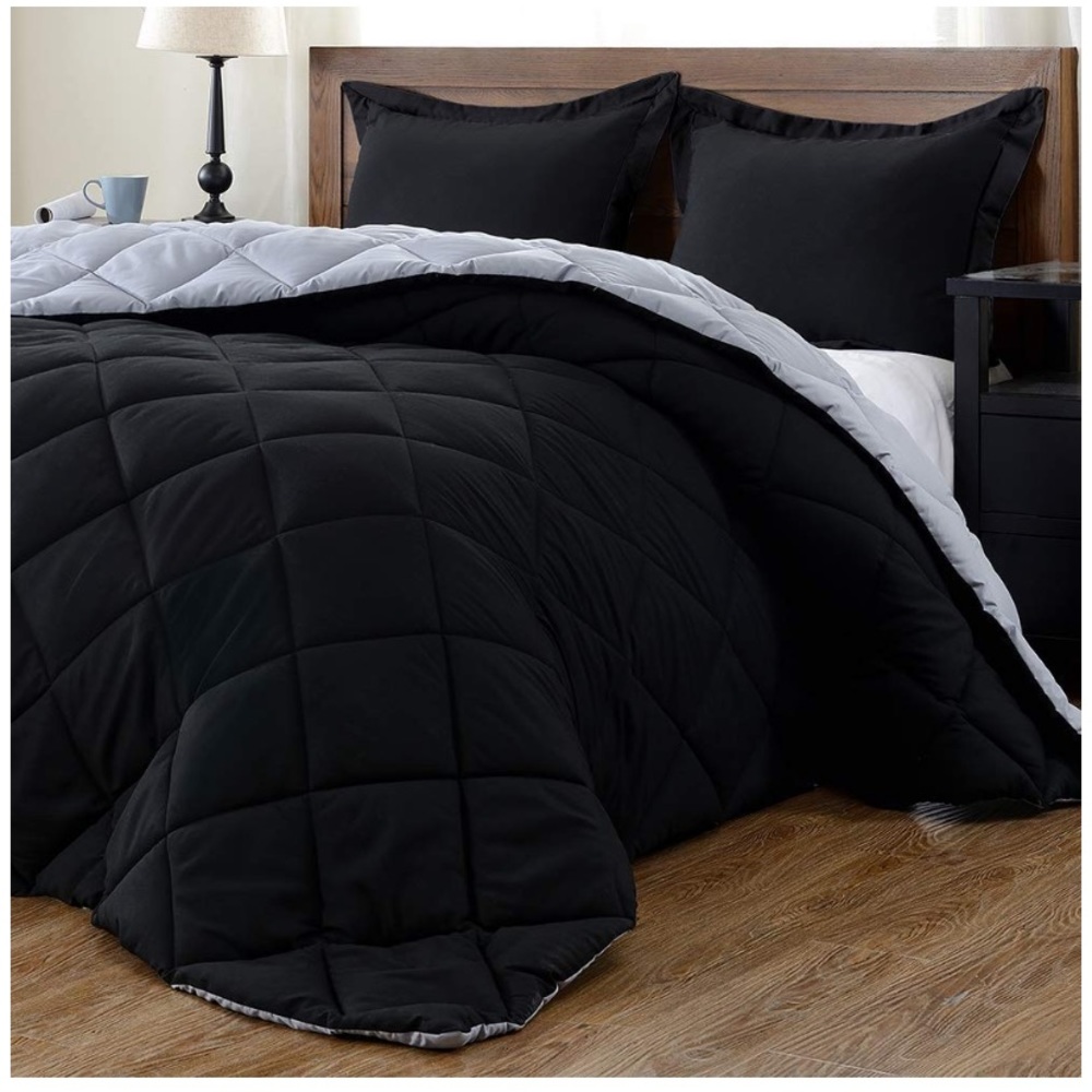 3 PC Set-Down Alternative Reversible Comforter - Picture 1 of 5